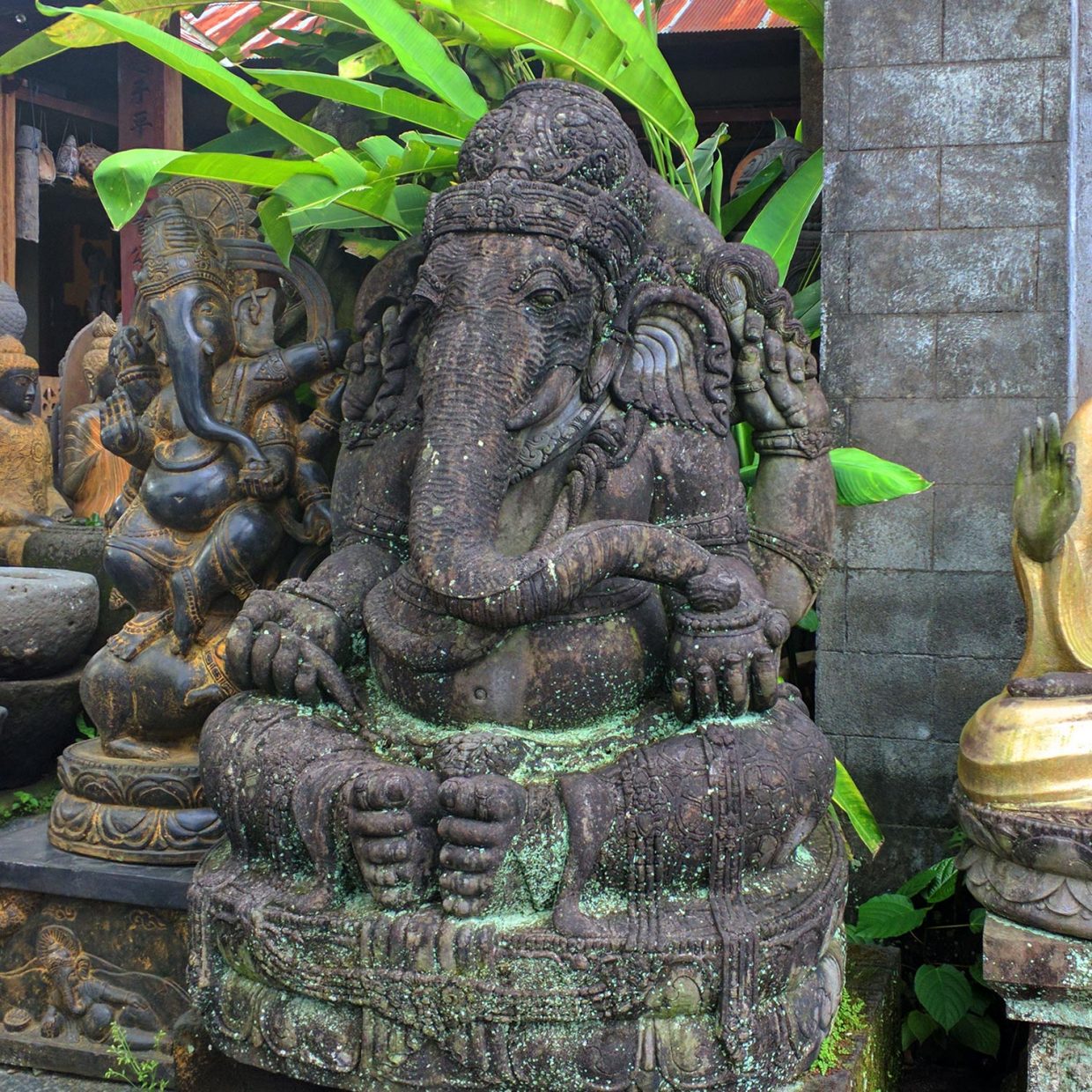 Ganesha Stone Carved 3