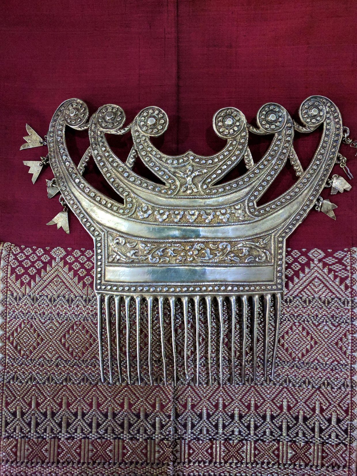 Antique Silver Comb from Lampung Sumatra