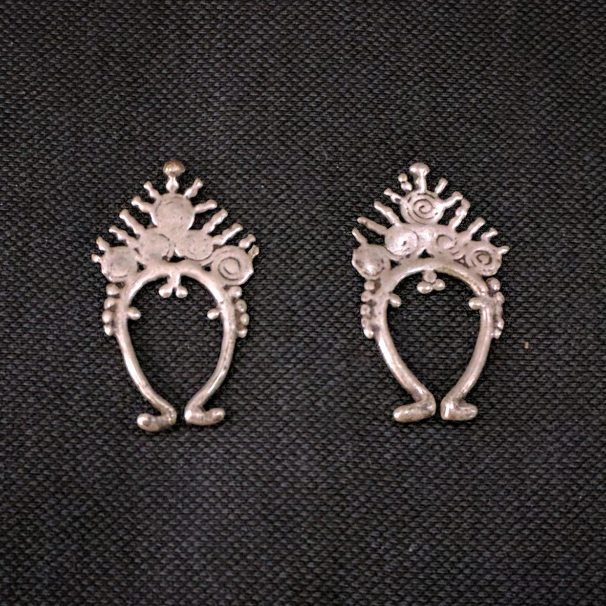 Old Timor Silver Earrings